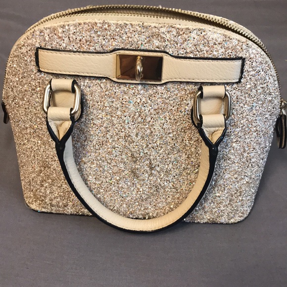 White Glitter Purse - Picture 1 of 4